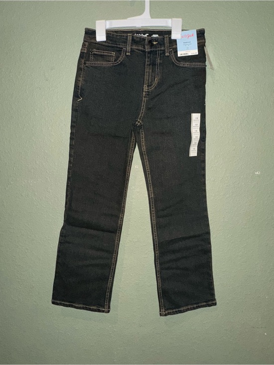 Cat & Jack Other - Cat & Jack boys Black Straight Jeans with Contrast Stitching